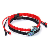 Set De 2 Pulsera Tibetana Amuleto Macrame Ojo Turco Lujo P74