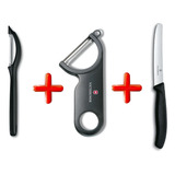 Set Frutas Verduras Victorinox Cuchillo 10cm + Peladores X2