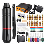 Kit Pen Maquina Rotativa Tattoo Tatuaje Maquina Tatuar Rhein