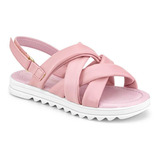 Sandália Infantil Feminina Bibi Flat Form Rosa 1059270