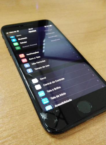  iPhone 7 32 Gb Preto-fosco Usado Funcionando 100% Detalhe