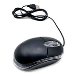 Mouse Com Fio Usb Óptico Preto Para Notebook Pc Escritório