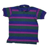 Playera Polo Ralph Lauren Grande L Verde, Azul, Morado Retro