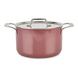 All-clad Fusiontec Rose Quartz De 7 Cuartos Con Tapa Utensil