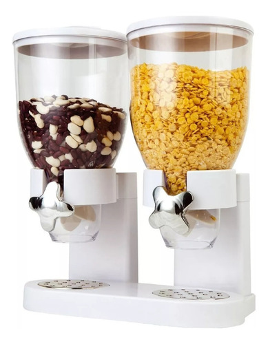 Dispenser Cereales Doble Dosificador Alimentos Fideos Kuchen