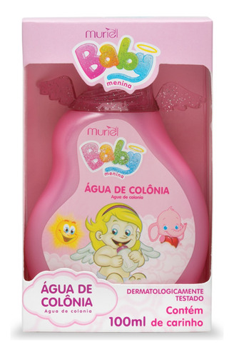 Água De Colônia Infantil Baby Hidrata Perfume 100 Ml Muriel