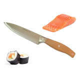 Cuchillo Sushi Pescado Sashimi Con Filo Japones Profesional