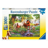 Puzzle Xxl Caballos En El Río - 300 Piezas Ravensburger