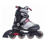 Patines Ajustables En Linea K2 Raider Gris /rojo