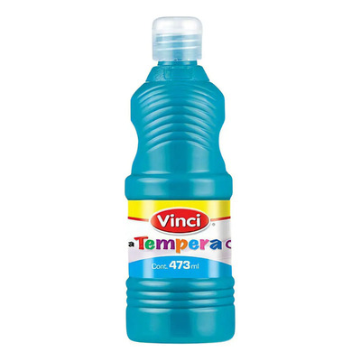 Pintura Témpera Lavable Marca Vinci Azul Turquesa 473ml | MercadoLibre
