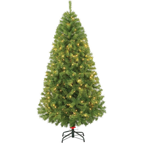 Arbol De Navidad Pino Led 260 Focos 1.90m Naviplastic Verde