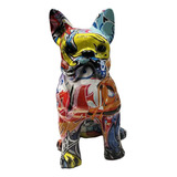 Estatua De Perro Bulldog De Color Creativo Simple, Adornos