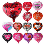 50 Globos Corazon San Valentin 14 De Febrero Dia Del Amor Lo