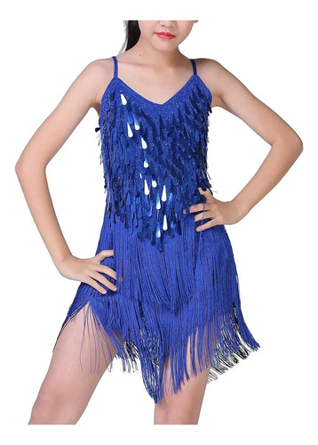 , Vestido De Baile Latino Con Borlas, Salsa, Vestido De