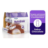 Nutridrink Compact Sabor Chocolate 4 Garrafinhas De 125ml