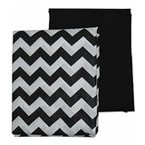 Ropa De Cama Baby Chevron Y Sólida Cuna Hojas