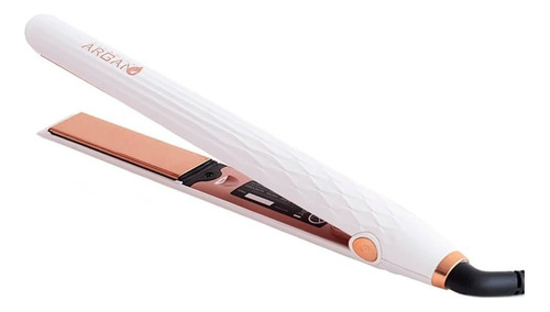 Plancha Titanium Argan Deluxe Rucha Profesional Color Blanco