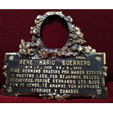 Placa Recordatoria Cementerio 30x26 Fundicion De Bronce Foto