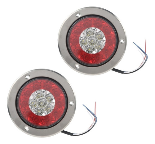 Luz Trasera For Remolque De Camión 16led - Rojo Y Blanco