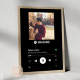 Cuadro Spotify Personalizado 40x30cm Con Vidrio