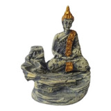 Incensário Buda Tibetano Montanha + 10 Incensos Cone Brinde