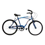 Bicicleta Playera Rodado 24 Kelinbike Con Frenos V-brakes Cuadro Acero Color Azul Con Pie De Apoyo