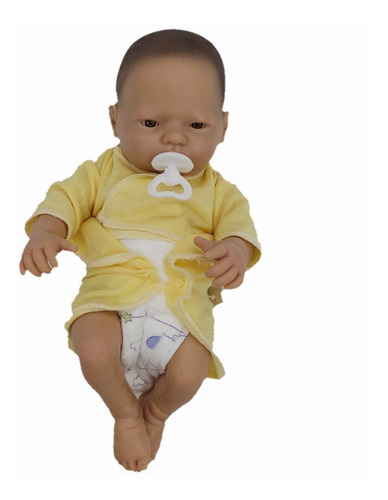 Bebe Bebote Mini  Reborn Recien Nacido Con Pañal Y Chupete