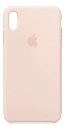 Funda Silicona Case Felpa Para iPhone XS Max Pink Sand