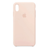 Funda Silicona Case Felpa Para iPhone XS Max Pink Sand