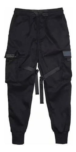 Men's Cargo Pants Ribbons Harem Joggers Streetwear