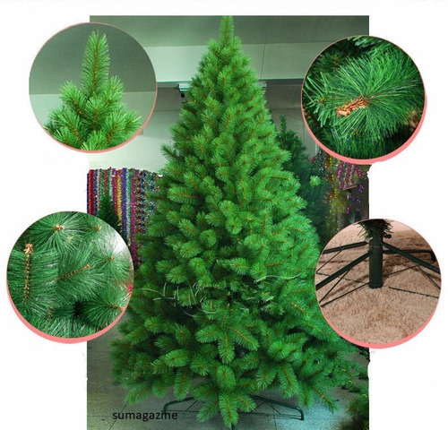 Árvore De Natal Pinheiro Verde De Luxo 2,40m Natal Decoração