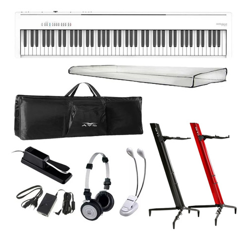 Piano Digital Roland Fp30x Wh Branco 88 Teclas+kit L.oficial