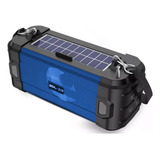 Radio Linterna Recargable Con Bluetooth Fm Ranura Sd Solar 