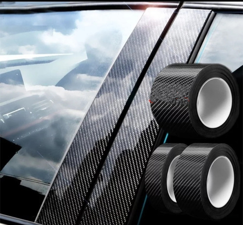 Fita Adesiva Fibra De Carbono Envelopamento Carro Moto 3m