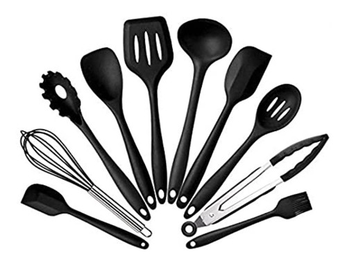 Set Utensillos De Silicona  Para Cocina X 10u $ab