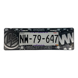 Portaplaca Eurofresh Negro Volkswagen Europeo 