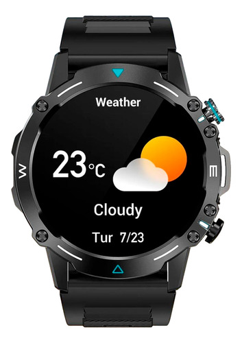 Smartwatch Masculino Militar Colmi M42 Pro Preto