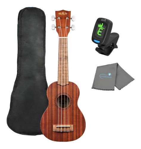 Ukelele Ka15s Soprano De Caoba Satinada Paquete De Tote...