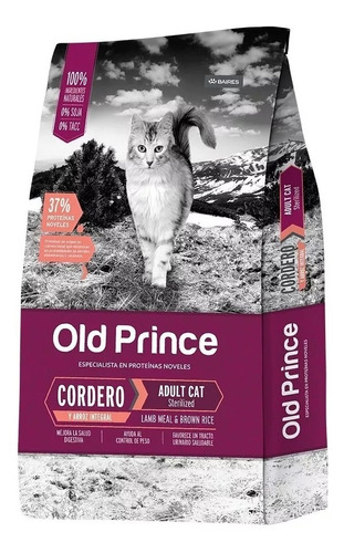 Old Prince Gato Cordero Sterilized 7.5 Kg . Envio Sin Cargo.