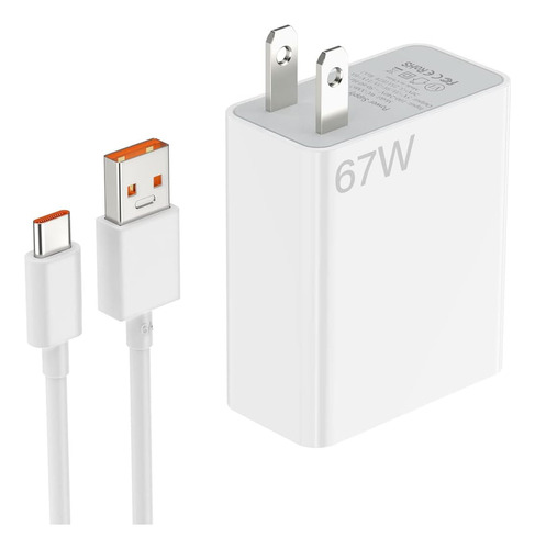 Cargador Original Xiaomi 67w Note Mi 11 Ultra + Cable Tipo C