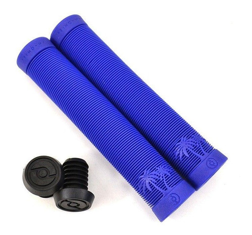 Puños Primo Bmx Cali Grips ¡con Bar Ends Pro! Azul Oscuro