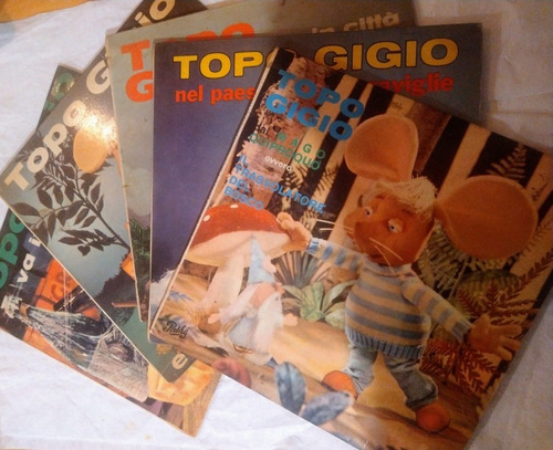 Antiguos Discos Simples Del Topo Gigio En Italiano 5 Uds.