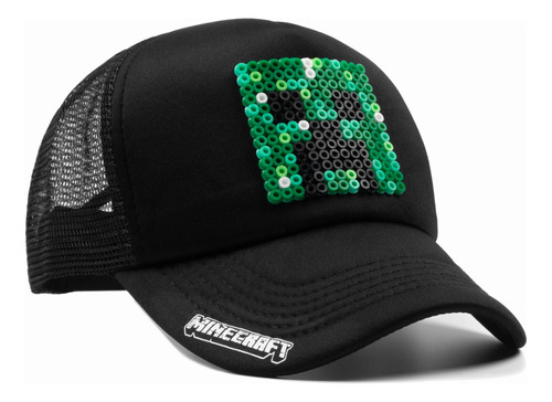 Gorra Minecraft - Creeper - Pixel Art 3d Retro