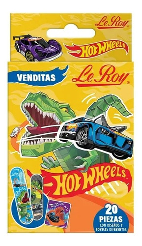 Le Roy Venditas 10 Piezas Con Diseños Hot Wheels