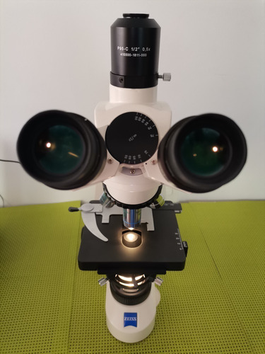 Microscopio Triocular Contraste Fases Zeiss + Camara Erc5s