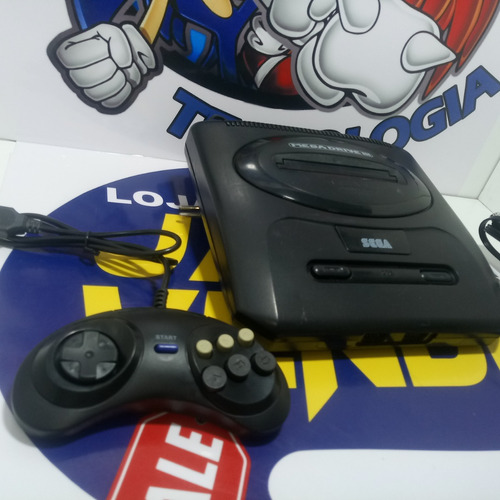 Video Game Mega Drive 3 Com 32 Jogos Memoria E 1 Controle