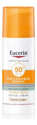 Eucerin Sun Toque Seco Color Claro Fps 50+ 50ml Protector So