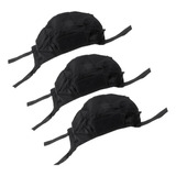 3x Casco Cubierta Equipo De Cacería Exterior Negro