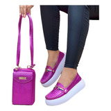 Mocasín Cuero Mujer, Bolso Cuero, Combo Cuero Mujer, Moda