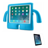 Capa Protetor Infantil Para iPad 9g 10,2 /pel Vidro (azul)